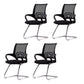Modern Desk Chair Mid Back Ergonomic Computer Task Mesh Office Chair 4 Piece Set Casters Not Included Clearhalo 'furn' 'furn_office_chair' 'Furniture' 'Office Chairs' 'Office Furniture' 'office_chair' 5636588