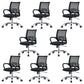 Modern Desk Chair Mid Back Ergonomic Computer Task Mesh Office Chair 8 Piece Set Casters Included Clearhalo 'furn' 'furn_office_chair' 'Furniture' 'Office Chairs' 'Office Furniture' 'office_chair' 5636599