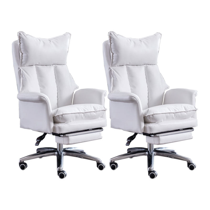 Sedia da diapositiva moderna posteriore alta sedia esecutiva in pelle regolabile ergonomica