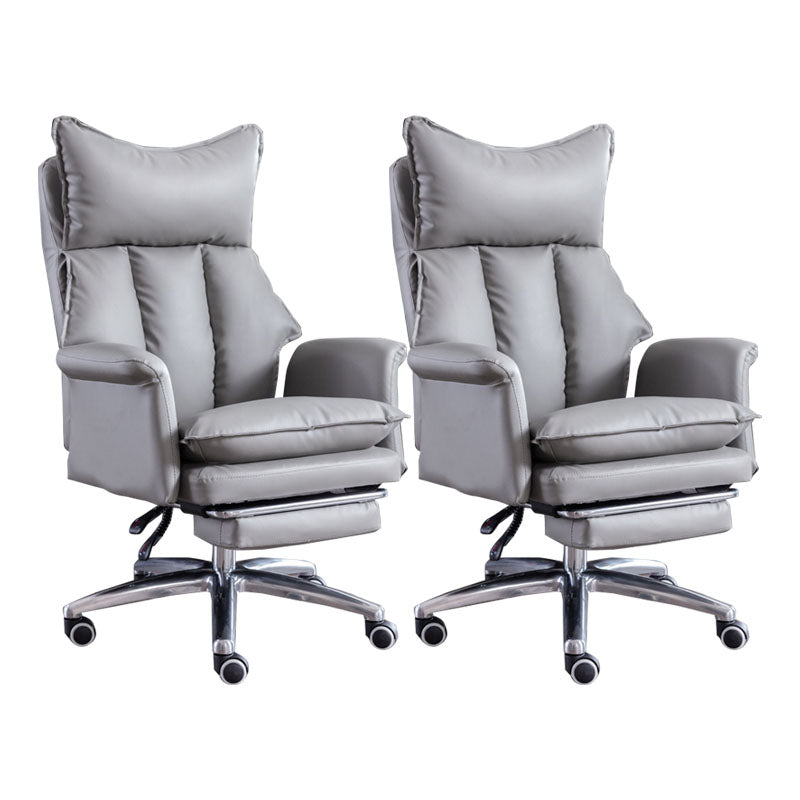 Sedia da diapositiva moderna posteriore alta sedia esecutiva in pelle regolabile ergonomica