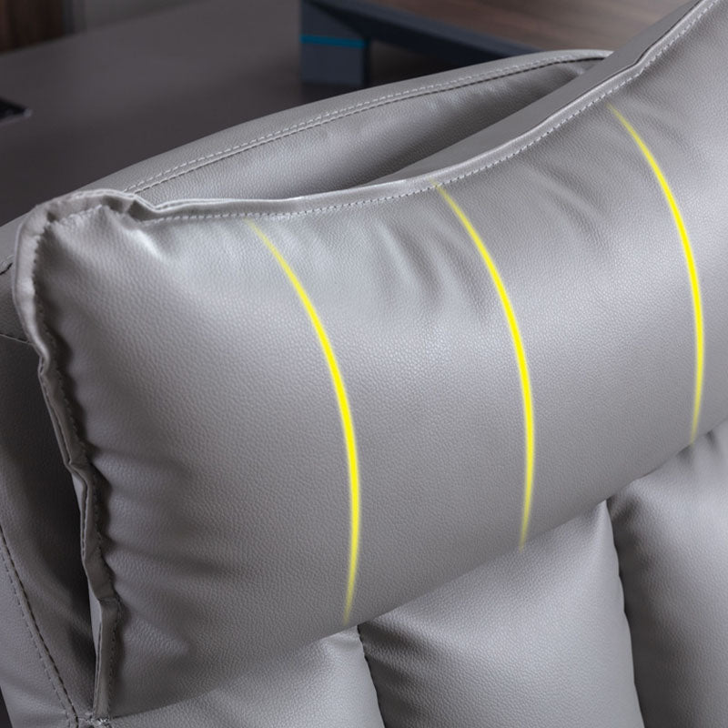 Sedia da diapositiva moderna posteriore alta sedia esecutiva in pelle regolabile ergonomica