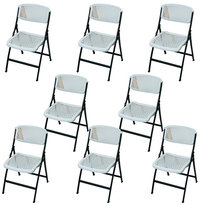 Modern Armless Conference Chair Plastic Low Back Office Chair