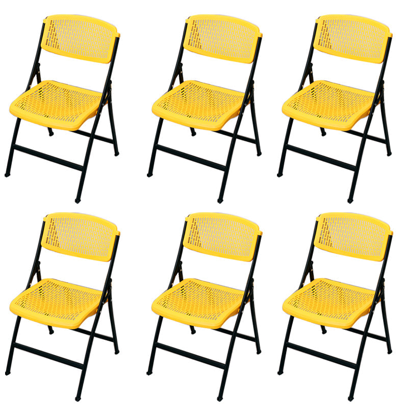 Modern Armless Conference Chair Plastic Low Back Office Chair