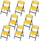 Modern Armless Conference Chair Plastic Low Back Office Chair