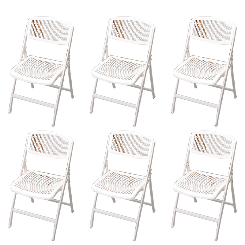 Modern Armless Conference Chair Plastic Low Back Office Chair