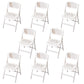Modern Armless Conference Chair Plastic Low Back Office Chair