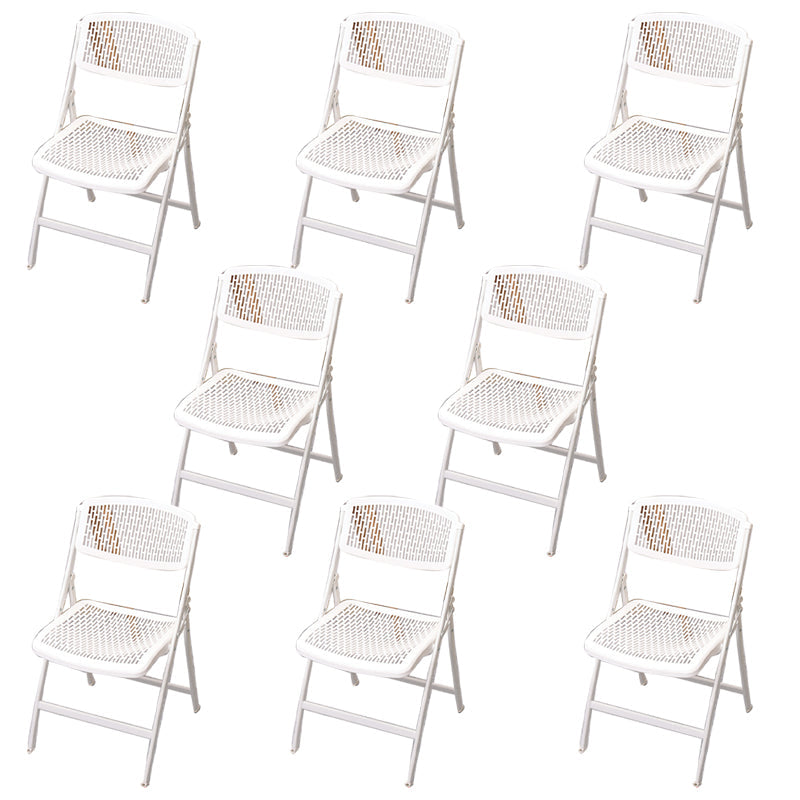 Modern Armless Conference Chair Plastic Low Back Office Chair