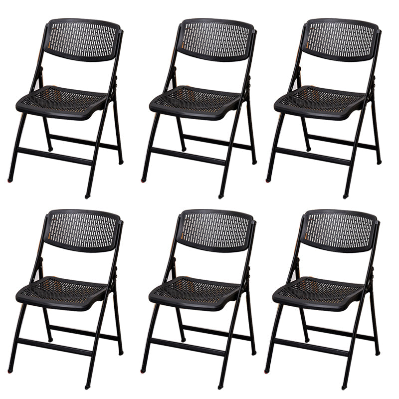 Modern Armless Conference Chair Plastic Low Back Office Chair