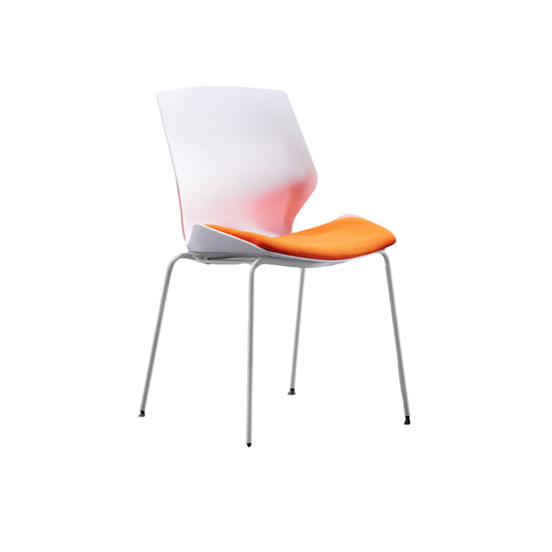 Chaise de tâche rembourrée sans bras moderne sans roues chaise de bureau