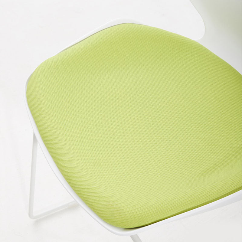 Chaise de tâche rembourrée sans bras moderne sans roues chaise de bureau