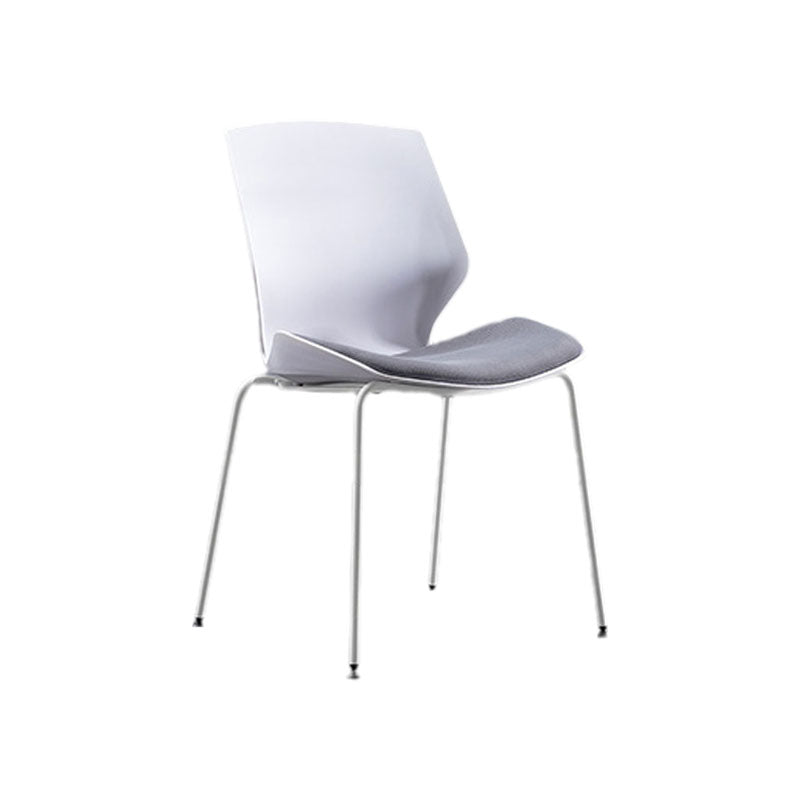 Chaise de tâche rembourrée sans bras moderne sans roues chaise de bureau