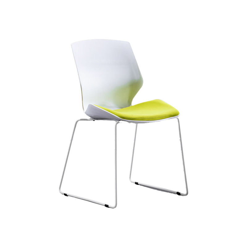 Chaise de tâche rembourrée sans bras moderne sans roues chaise de bureau