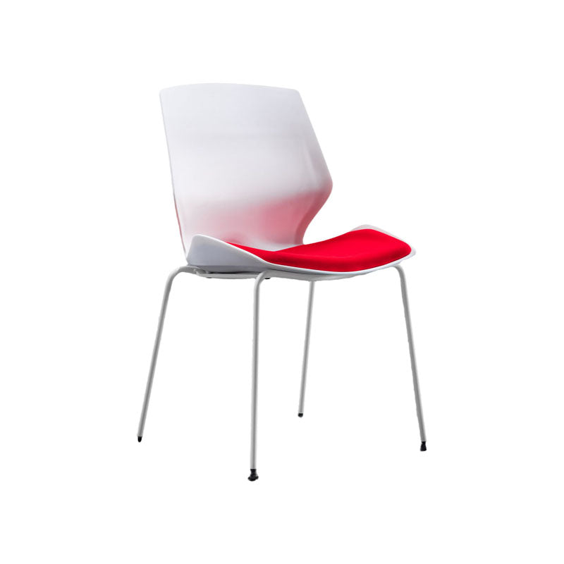 Chaise de tâche rembourrée sans bras moderne sans roues chaise de bureau