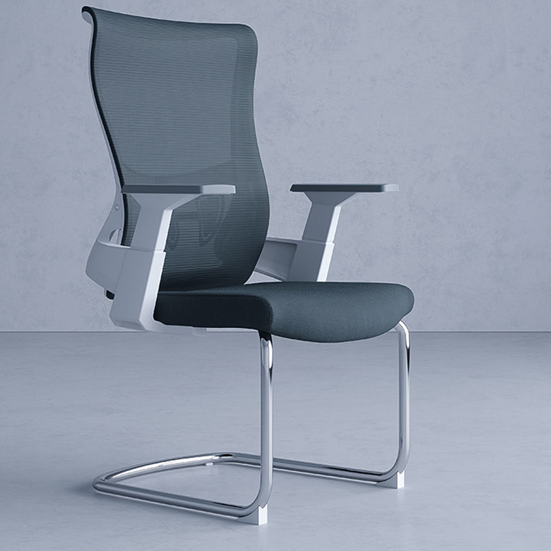 High Back Office Chair Rotatable Black Mesh Desk Chair with Adjustable Arm 1 Piece Casters Not Included Clearhalo 'furn' 'furn_office_chair' 'Furniture' 'Office Chairs' 'Office Furniture' 'office_chair' 5636960