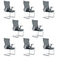 High Back Office Chair Rotatable Black Mesh Desk Chair with Adjustable Arm 8 Piece Set Casters Not Included Clearhalo 'furn' 'furn_office_chair' 'Furniture' 'Office Chairs' 'Office Furniture' 'office_chair' 5636968