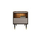 Modern Stone Top Top Open Open Storage Open Tavolo da 18 pollici H 1-Drawer Night With Gambe