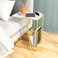 Modern 24 Inch H Nightstand Stone Top Metal Open Storage Night Table Clearhalo 'Bedroom Furniture' 'furn' 'furn_night_stand' 'Furniture' 'night_stand' 'Nightstands' 5636996