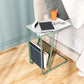 Modern 24 Inch H Nightstand Stone Top Metal Open Storage Night Table Clearhalo 'Bedroom Furniture' 'furn' 'furn_night_stand' 'Furniture' 'night_stand' 'Nightstands' 5637004