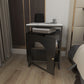 Armoire de lit en métal moderne Top 22 pouces H 1 table de nuit en noir / blanc