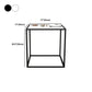 24 Inch H Nightstand Modern Glass Top 1-Drawer Metal Night Table with Legs