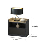 18 inch H Nightstand Imitatie Wood Lade opslag Modern bed nachtkastje