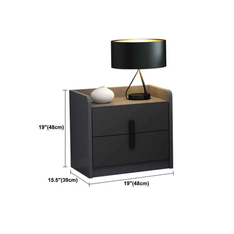 18 inch H Nightstand Imitatie Wood Lade opslag Modern bed nachtkastje