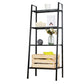 Bibliothèque de niveaux de style moderne 4 Open 59 "H x 14" W Ladder Bibshelf