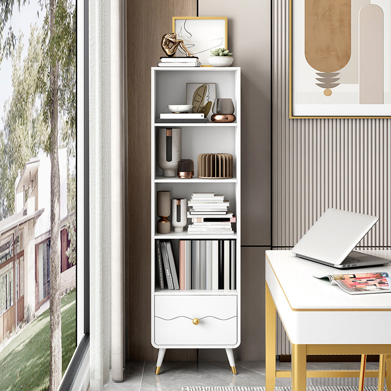 Estantería estándar de estantería de madera de ingeniería sólida de espalda cerrada para el hogar