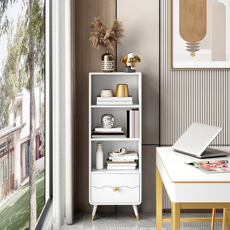 Estantería estándar de estantería de madera de ingeniería sólida de espalda cerrada para el hogar