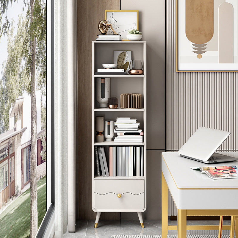 Estantería estándar de estantería de madera de ingeniería sólida de espalda cerrada para el hogar