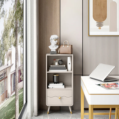 Estantería estándar de estantería de madera de ingeniería sólida de espalda cerrada para el hogar