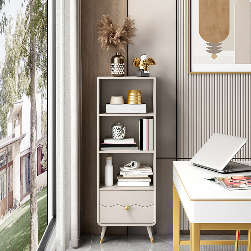 Estantería estándar de estantería de madera de ingeniería sólida de espalda cerrada para el hogar