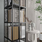 Modern Metal Bookshelf Standard Vertical Bookcase in Burnish Clearhalo 'Bookcases' 'furn' 'furn_bookcases' 'Furniture' 'Office Furniture' 5637238