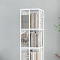 Modern Metal Bookshelf Standard Vertical Bookcase in Burnish Clearhalo 'Bookcases' 'furn' 'furn_bookcases' 'Furniture' 'Office Furniture' 5637239