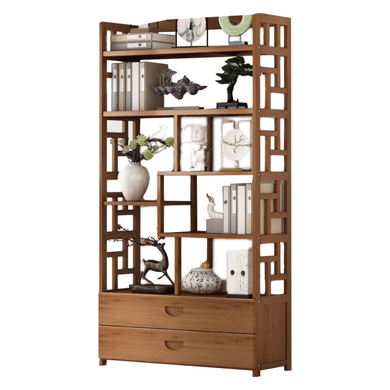 Estantería estándar de estilo contemporáneo de estilo de bambú sólido para la sala de estudio