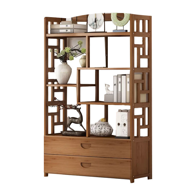 Estantería estándar de estilo contemporáneo de estilo de bambú sólido para la sala de estudio