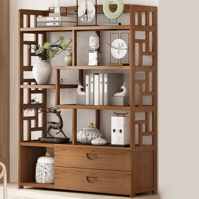 Estantería estándar de estilo contemporáneo de estilo de bambú sólido para la sala de estudio