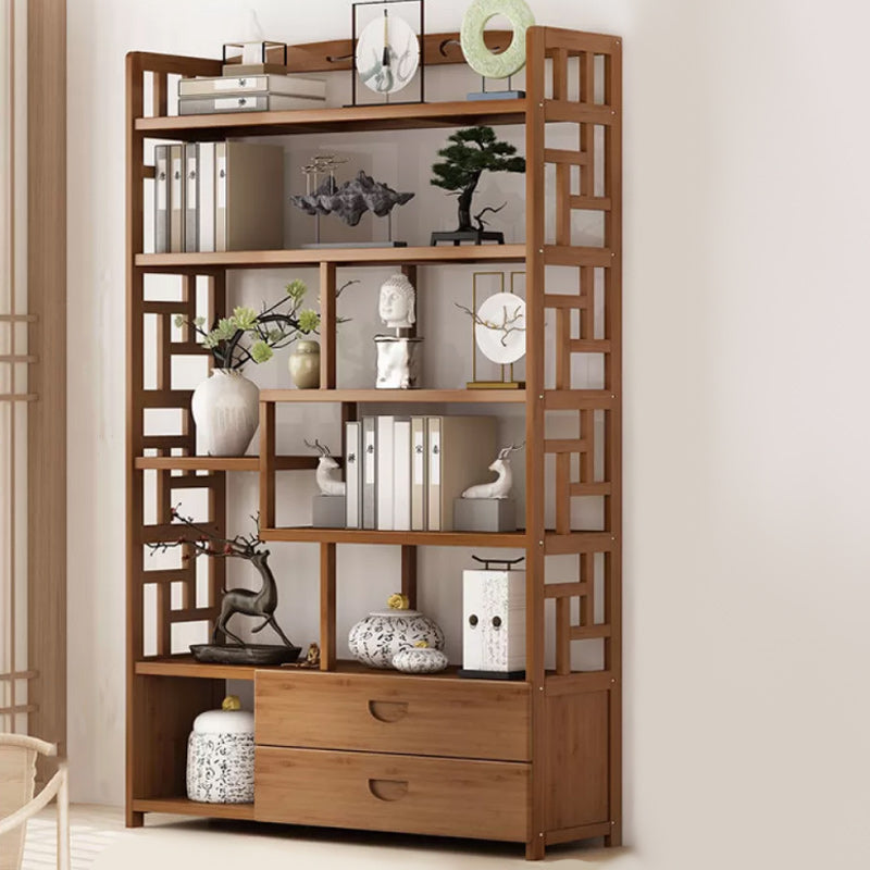 Estantería estándar de estilo contemporáneo de estilo de bambú sólido para la sala de estudio