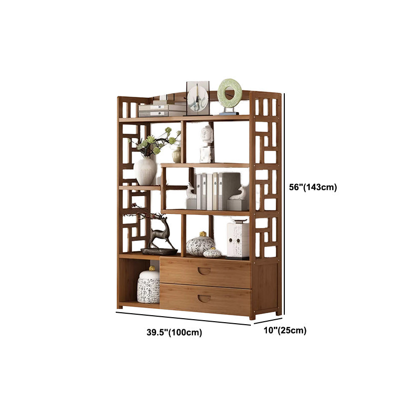 Estantería estándar de estilo contemporáneo de estilo de bambú sólido para la sala de estudio