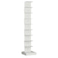 Modern Steel Bookcase, White, Geometric Bookshelf for Any Room 13.8"L x 13.8"W x 63"H Clearhalo 'Bookcases' 'furn' 'furn_bookcases' 'Furniture' 'Office Furniture' 5637307