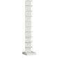 Modern Steel Bookcase, White, Geometric Bookshelf for Any Room 14"L x 14"W x 70"H Clearhalo 'Bookcases' 'furn' 'furn_bookcases' 'Furniture' 'Office Furniture' 5637309