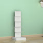 Modern Steel Bookcase, White, Geometric Bookshelf for Any Room Clearhalo 'Bookcases' 'furn' 'furn_bookcases' 'Furniture' 'Office Furniture' 5637310
