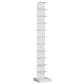 Modern Steel Bookcase, White, Geometric Bookshelf for Any Room 13.8"L x 13.8"W x 76.4"H Clearhalo 'Bookcases' 'furn' 'furn_bookcases' 'Furniture' 'Office Furniture' 5637311