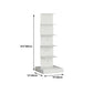 Modern Steel Bookcase, White, Geometric Bookshelf for Any Room Clearhalo 'Bookcases' 'furn' 'furn_bookcases' 'Furniture' 'Office Furniture' 5637319