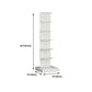 Modern Steel Bookcase, White, Geometric Bookshelf for Any Room Clearhalo 'Bookcases' 'furn' 'furn_bookcases' 'Furniture' 'Office Furniture' 5637320