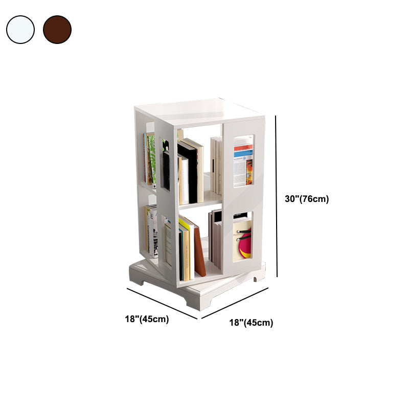 Geometric Shape Bookshelf Scandinavian Wooden Open Back Bookcase Clearhalo 'Bookcases' 'furn' 'furn_bookcases' 'Furniture' 'Office Furniture' 5637339