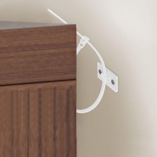 Estantería de madera 18 "w estantería vertical cerrada para sala de estar para sala de estar