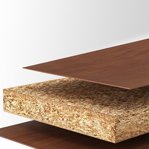 Estantería de madera 18 "w estantería vertical cerrada para sala de estar para sala de estar