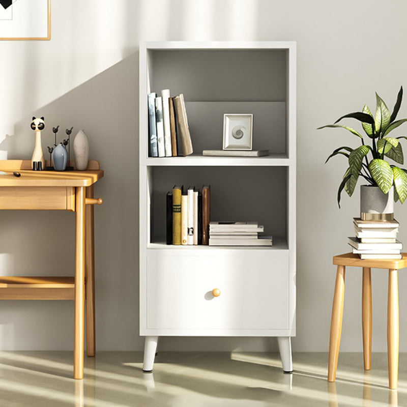 Modern Solid Wood Bookcase 20-inch Standard Bookshelf for Home 19.7"L x 11.8"W x 47.2"H White Clearhalo 'Bookcases' 'furn' 'furn_bookcases' 'Furniture' 'Office Furniture' 5637362