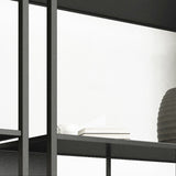 Rectangle Metal Bookshelf Scandinavian Open Bookcase with Shelves Clearhalo 'Bookcases' 'furn' 'furn_bookcases' 'Furniture' 'Office Furniture' 5637391